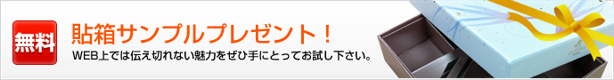 貼箱サンプルボックスプレゼント